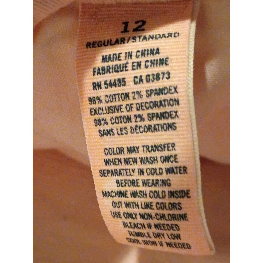 American Eagle Outfitters light peach/pink stretch skinny jeans - Picture 5 of 6